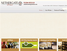 Tablet Screenshot of nethergatewines.com